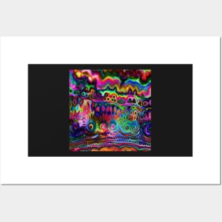 Chromatic Rainbow Warp Posters and Art